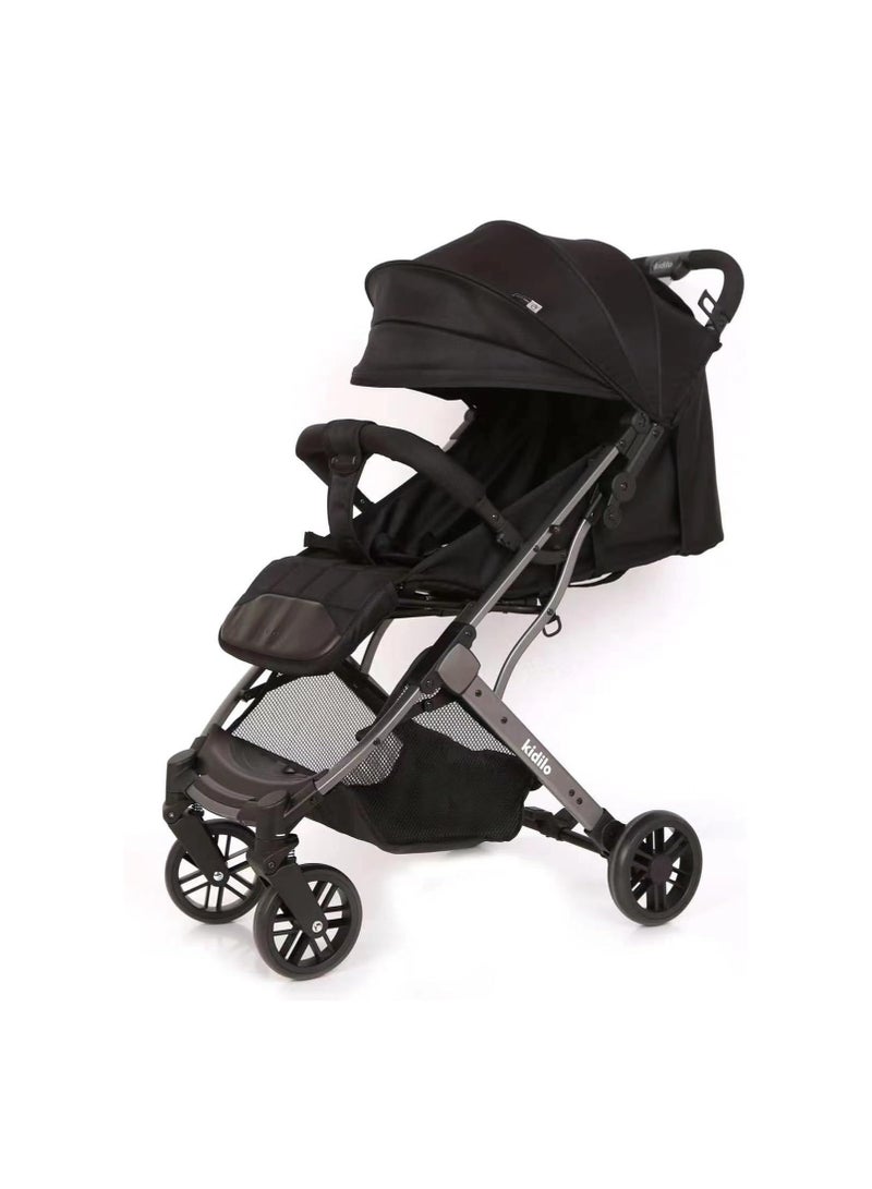 KIDILO BABY STROLLER AIRPLANE STROLLER LIGHT-WEIGHT NEWBORN BABY TO 36 MONTHS BLACK K8 PRO - Image 2