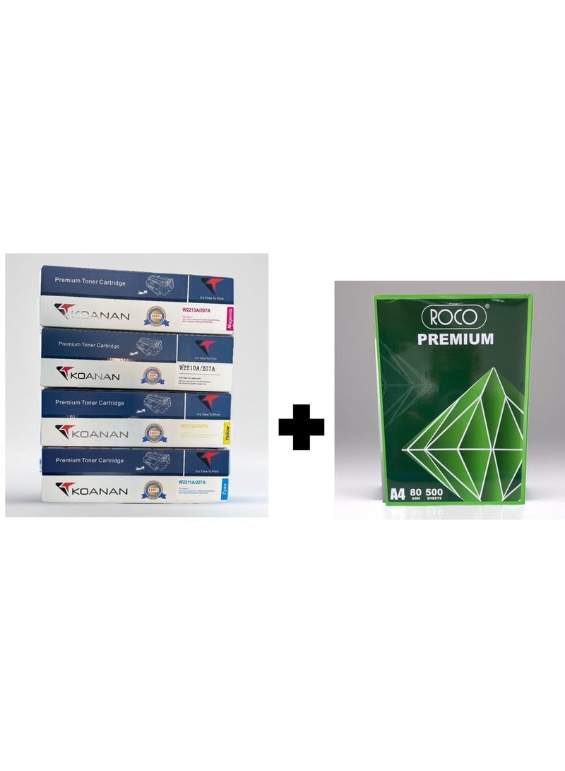 KOANAN HP Toner 207 Set With Chip Koanan High Quality - Image 1