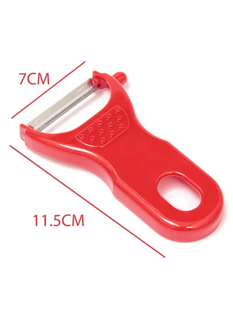 مجموعة من 2 مقشرات خضروات على شكل V مصنوعة في اليابان - شفرة من الفولاذ المقاوم للصدأ فائقة الحدة - Image 2