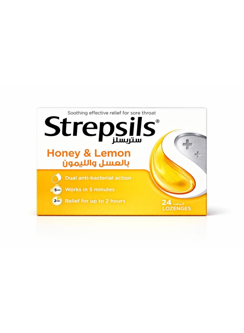 Strepsils Honey & Lemon Lozenges 24'S