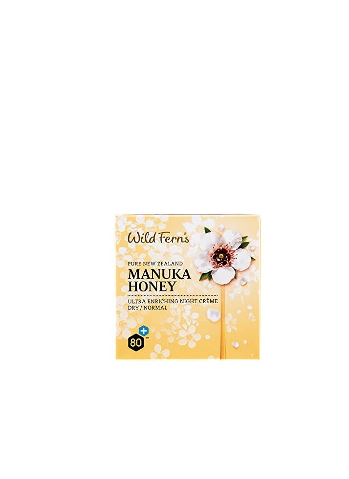 Wild Ferns - Wild Ferns Manuka Honey Ultra Enriching Night Crème - Dry to Normal, 99% Natural, 100 milliliters - Image 1