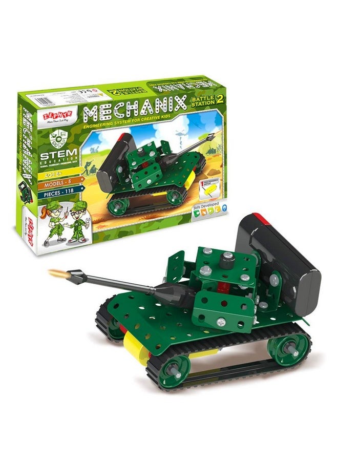 Mechanix Mechanix Battle Station-2, STEM Toy, Building and Construction Set, War Themed for Boys and Girls Age 8+ Years 