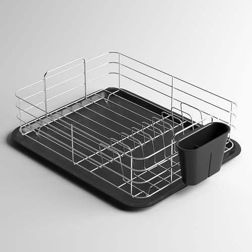 RIOMAX Basket Drainer & Dish Drainer Basket for Kitchen/Utensil Stand for Kitchen/Dish Drying Rack with Drainer/Bartan Stand/Dish Rack (Stainless Steel, Silver, Pack of 1) (Silver, Inch : 17.5 x 13.8) - Image 2