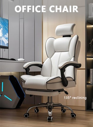 White With Footrest