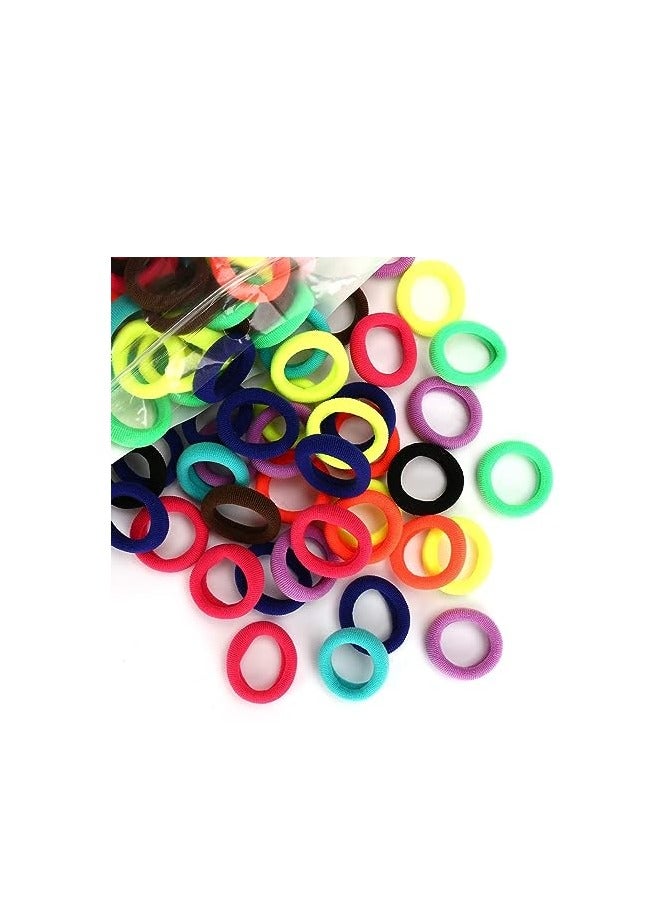 ORiTi 100PCS Seamless Toddler Hair Ties – Mini Baby Hair Bands Ties – Soft Kids Hair Elastics Ponytail Holder - Image 1