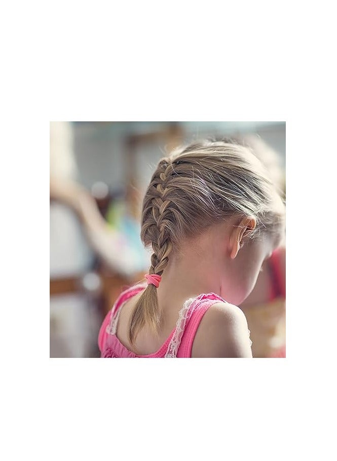 ORiTi 100PCS Seamless Toddler Hair Ties – Mini Baby Hair Bands Ties – Soft Kids Hair Elastics Ponytail Holder - Image 4