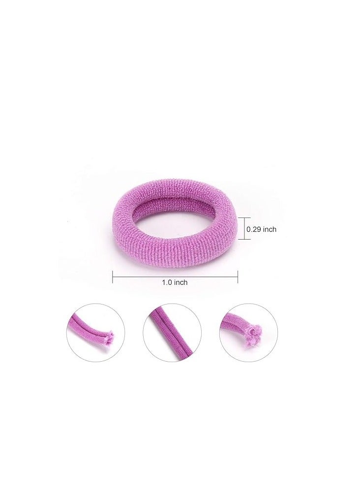 ORiTi 100PCS Seamless Toddler Hair Ties – Mini Baby Hair Bands Ties – Soft Kids Hair Elastics Ponytail Holder - Image 2