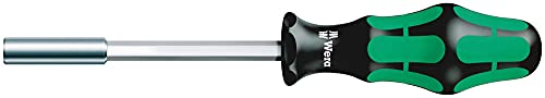 Wera 05051005001 Kraftform 810/1 Hexagon Bitholding Screwdriver, Retaining Ring, 1/4" Head, 120mm Blade Length, Silver - Image 1