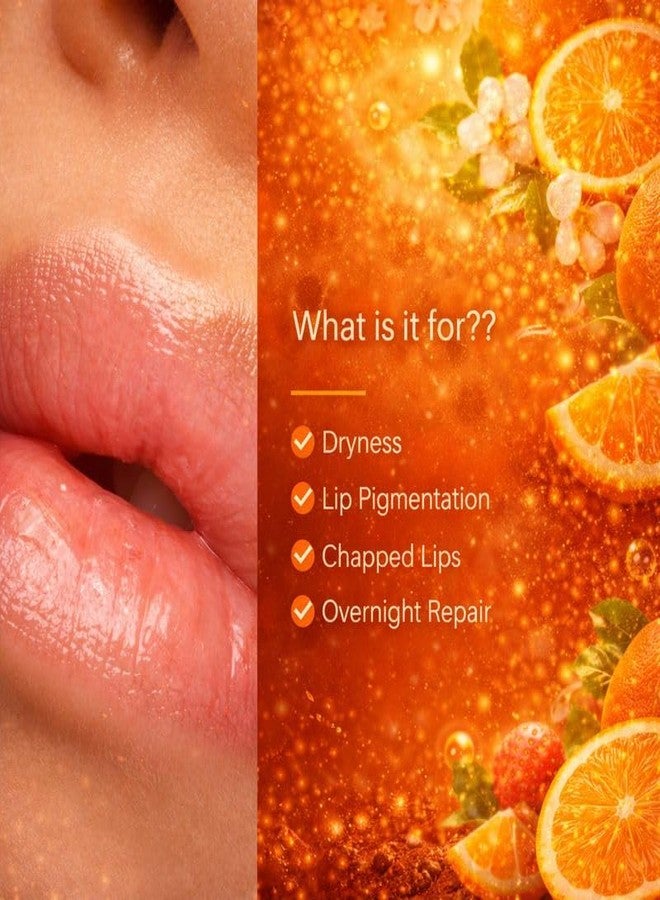 Cuffs N Lashes Lush Lips Intensive Recovery Mask - Tangy Fizz | Overnight Repair Mask | Paraben-Free | Enriched with Vitamin E, Shea Butter &Castor Seed Oil - Image 5
