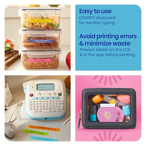 Brother P-Touch PT-N25BTV3 Personal Connected Label Maker, Bluetooth (Bundle), Design&Print2 app, Portable, Handheld, 3 Sample Label Tapes Included, Prints with P-Touch Btag½â€ (12mm) Wide Tapes - Image 5