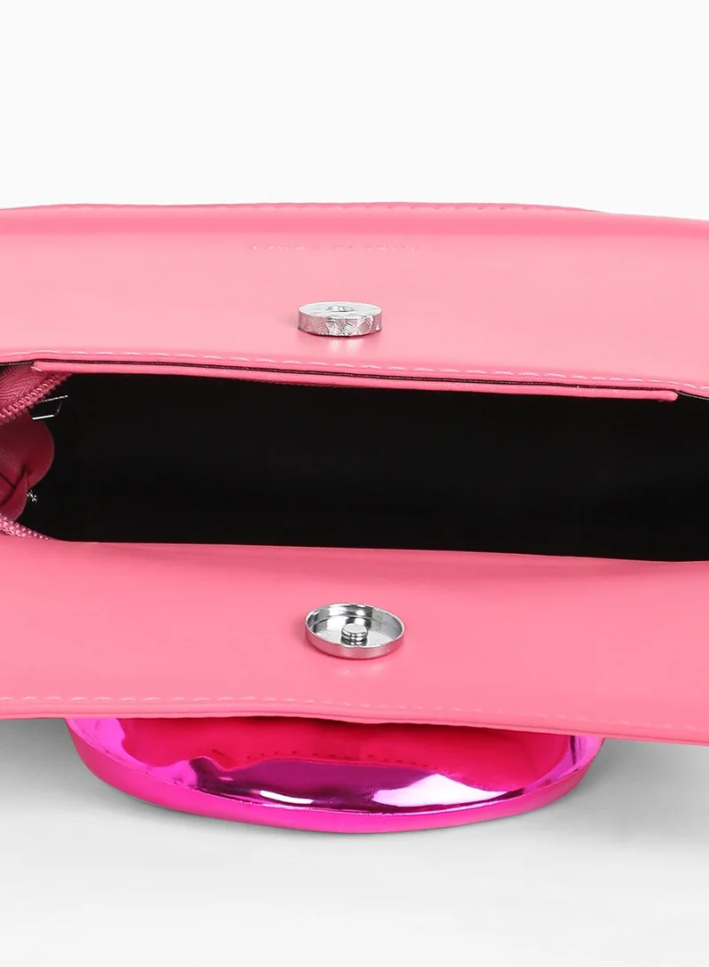 Haute Sauce Women's The Caldera Gloss Hand Bag - Rouge Pink