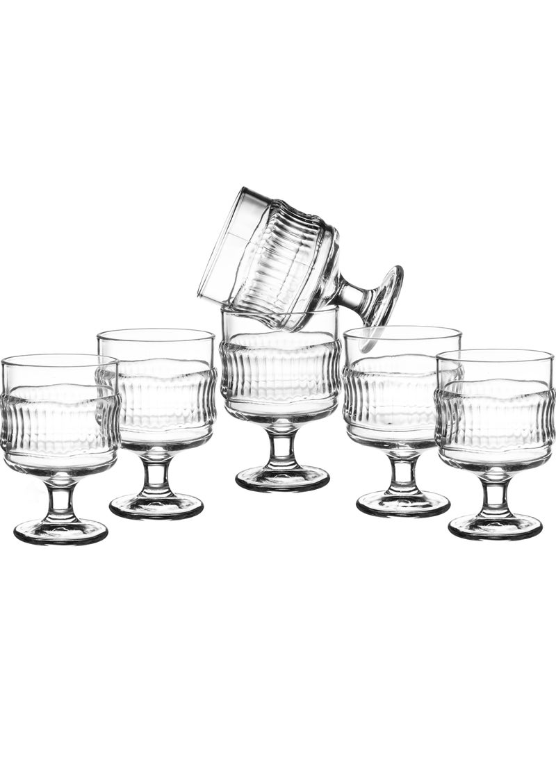 Delisoga Set of 6 Pure Glass Juice Glasses Clear 245 ml - Image 3