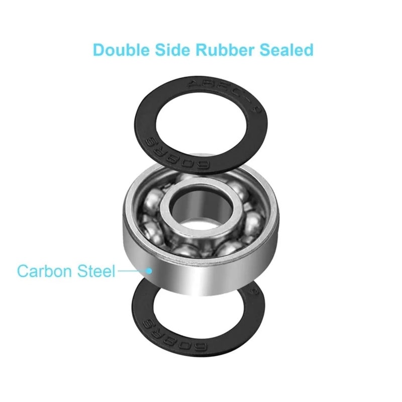 10pcs 604 2RS Miniature Deep Groove Ball Bearings 8x22x7mm Rubber Sealed for Scooters - Image 4