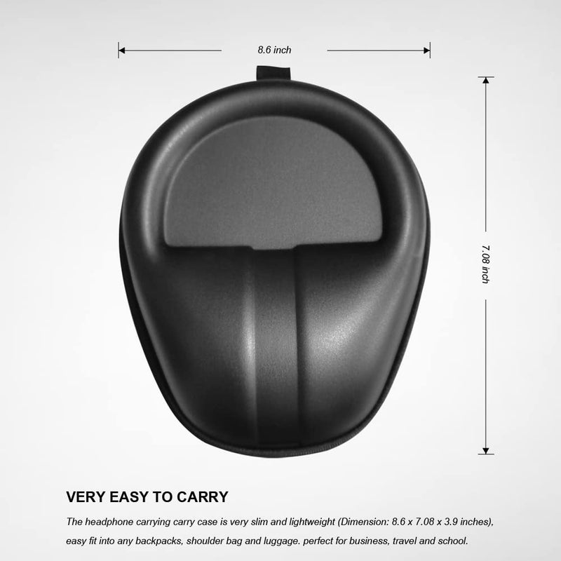 SYIDINZN Headphone Case Carrying Organizer Hard Headphones Storage Bag Pouch Compatible with Beats Studio Philips Bose Solo 3 Sony Bose QC JBL Sennheiser Skullcandy mPow Audio Technica Cowin JVC (Black) - Image 5