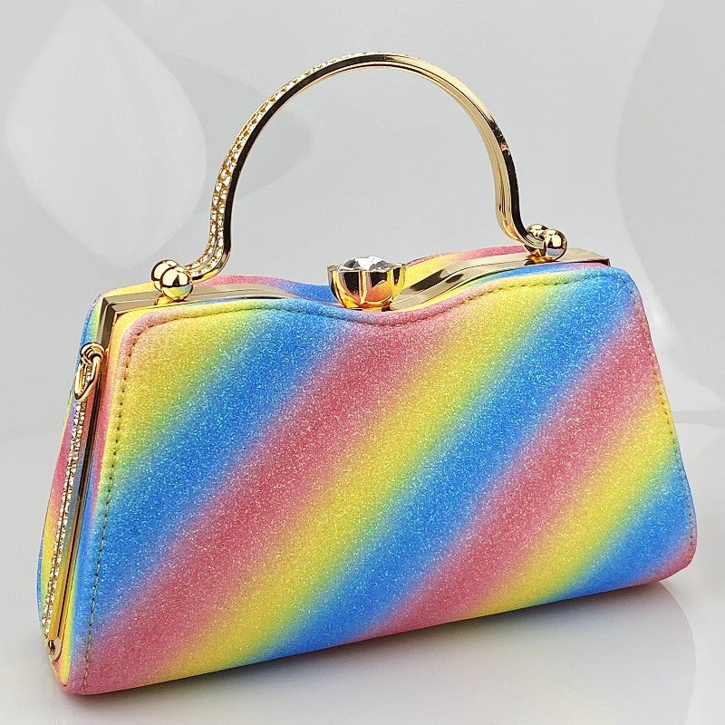New Women'S Bag Diamond Evening Bag Shiny Banquet Clutch Socialite Dress Evening Bag - Image 3
