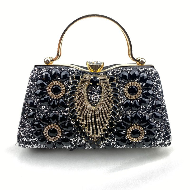 New Women'S Bag Diamond Evening Bag Shiny Banquet Clutch Socialite Dress Evening Bag - Image 1