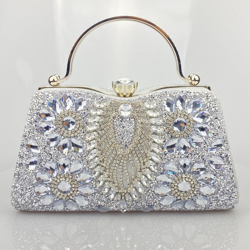 New Women'S Bag Diamond Evening Bag Shiny Banquet Clutch Socialite Dress Evening Bag - Image 4