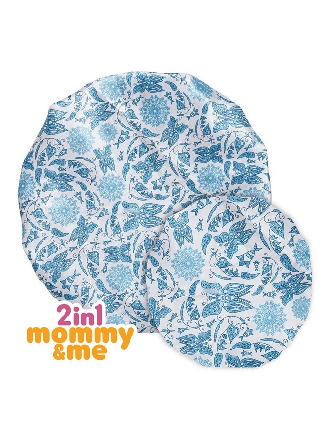 Red by Kiss 2-in-1 Mommy & Me Bonnet Sleeping Caps Hair Bonnet Hair Wrap (Paisley) Multi Color