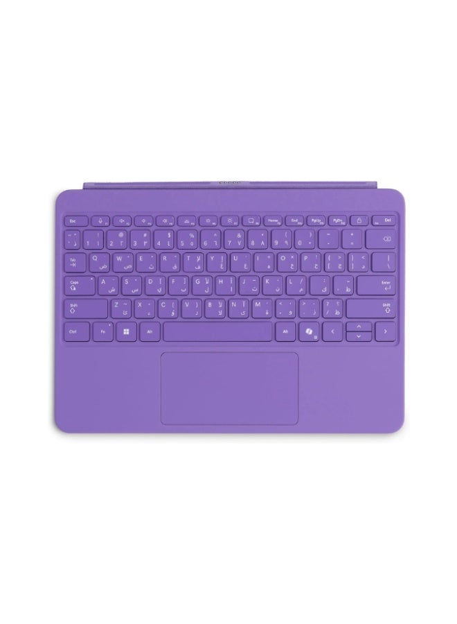 مايكروسوفت Surface Pro 12 Inch English/ Arabic Keyboard, Compatible with Surface Pro 12 Inch, Alcantara Material, Keyboard Only Violet - Image 1