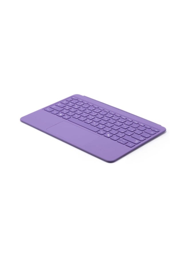 مايكروسوفت Surface Pro 12 Inch English/ Arabic Keyboard, Compatible with Surface Pro 12 Inch, Alcantara Material, Keyboard Only Violet - Image 2