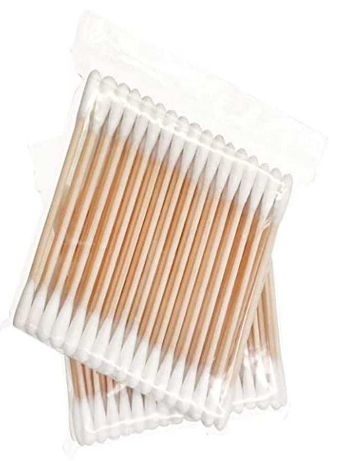 Magic Providers Wooden Stick Double Head Tips Natural Pure Cotton Swabs Ear Cleaning Picks Buds - 300 Pcs - Image 1