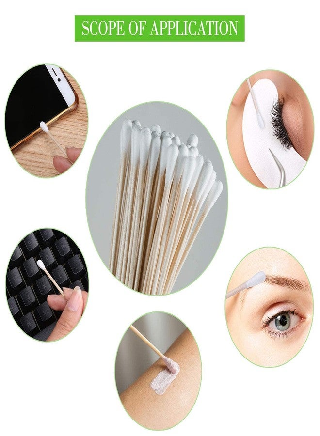 Magic Providers Wooden Stick Double Head Tips Natural Pure Cotton Swabs Ear Cleaning Picks Buds - 300 Pcs - Image 5