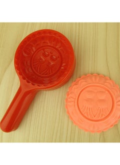 Red Turtle Cake Printing Plastic Three-dimensional Cake Fruit Printing Red Ball Printing Moon Cake Mold Double Happiness Cake Printing Food Baking Cake Plate Printing-Specifications:◆◇Small Group Seal - Double Child Inner Diameter 7.5cm - About 90g◆◇