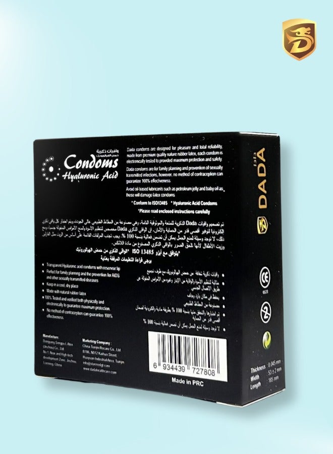 دادا مجموعة دادا مكونة من 3 واقيات ذكرية كبيرة منقطة - Image 2