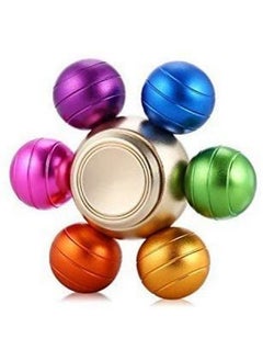 Premsons Premsons® Hand Spinner Desk Toy - High Speed Smooth Finger Spin Sensory Fidget Stress Relief Game Play for Kids & Adults - Birthday Party Gift - Combo - Rainbow Splash Triangular Head + Multicolor  - Image 3