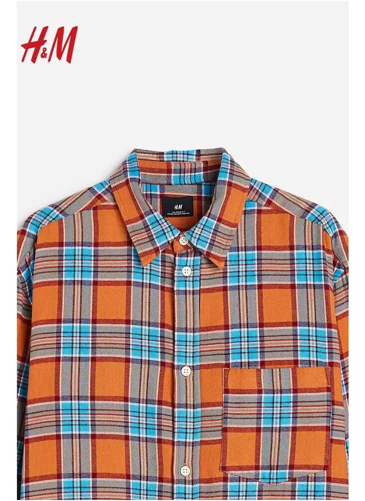 H and M - HM Autumn New Fashionable Casual Loose Long Sleeved Shirt - Image 1