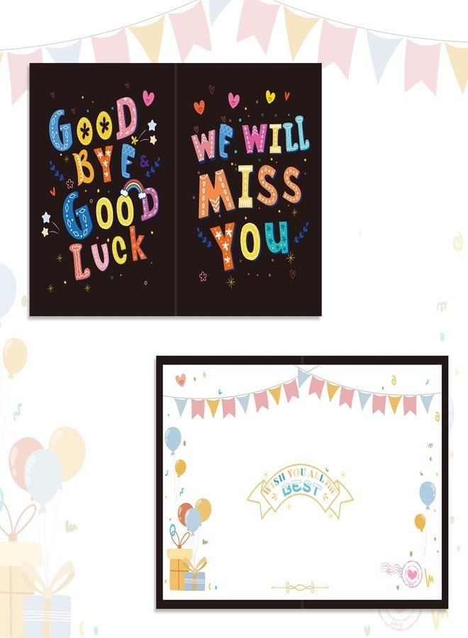 Gosknor Jumbo Farewell Greeting Card, 11x17.3in Large Giant We Will Miss You Gift Going Away Card with Envelope Coworkers Goodbye Good Luck for Colleague Friends Leaving Big Gift (Black) - Image 3