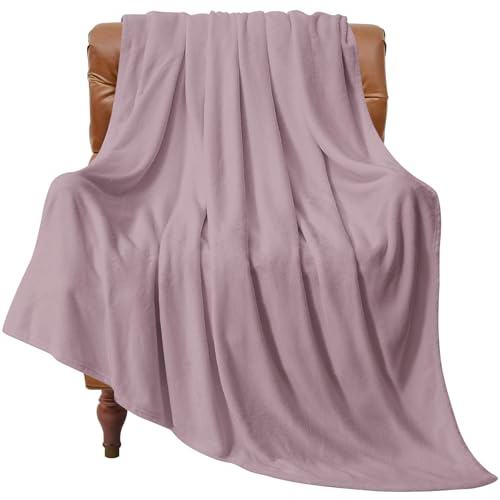BEDELITE Fleece Blanket Twin Size Dusky Violet Throw Blankets for Couch Bed Luxury Plush Cozy Fuzzy Blanket 60x80 inches Super Soft Warm Lightweight Throw Blanket for Travel Camping - Image 1