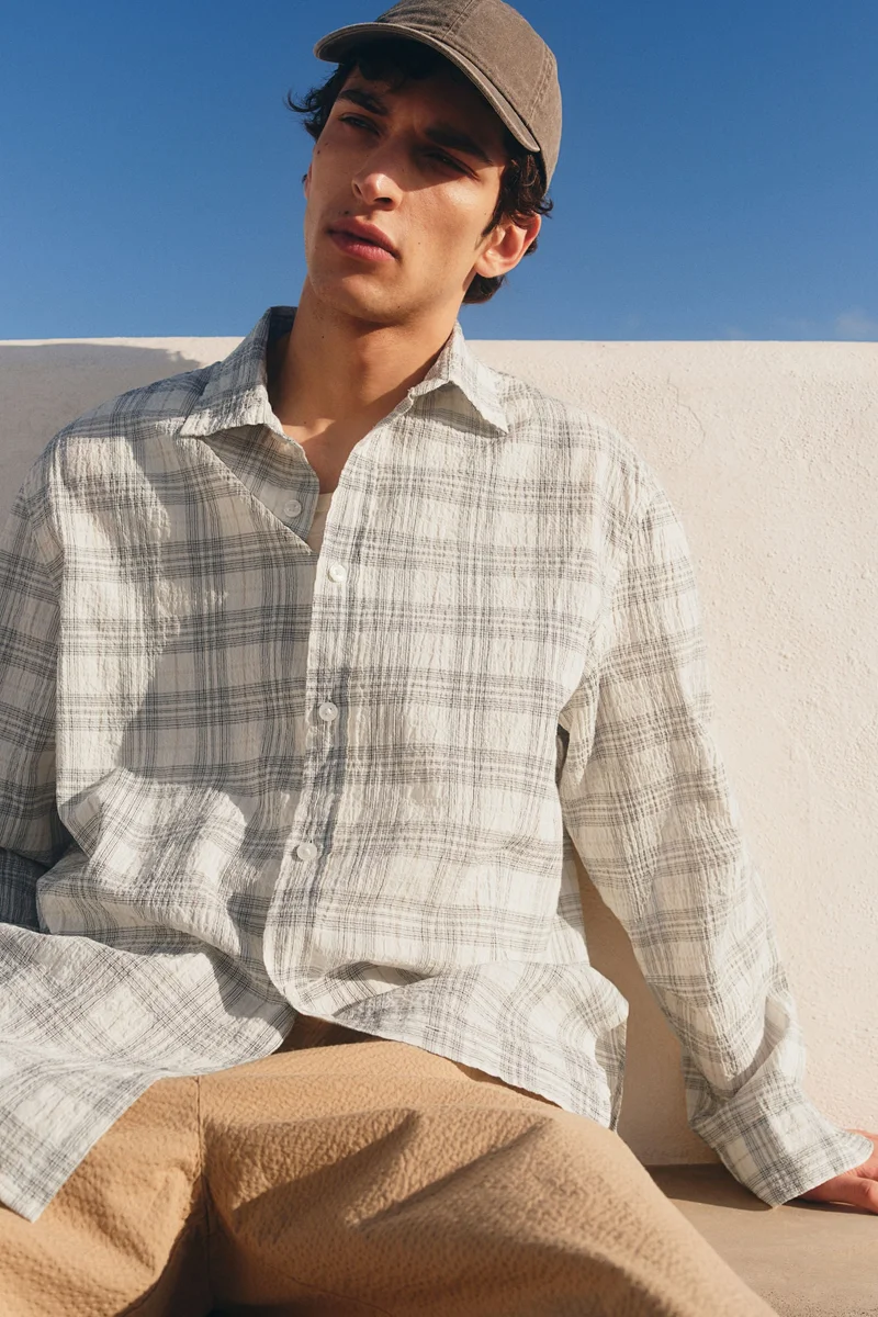 H&M Loose Fit Textured shirt