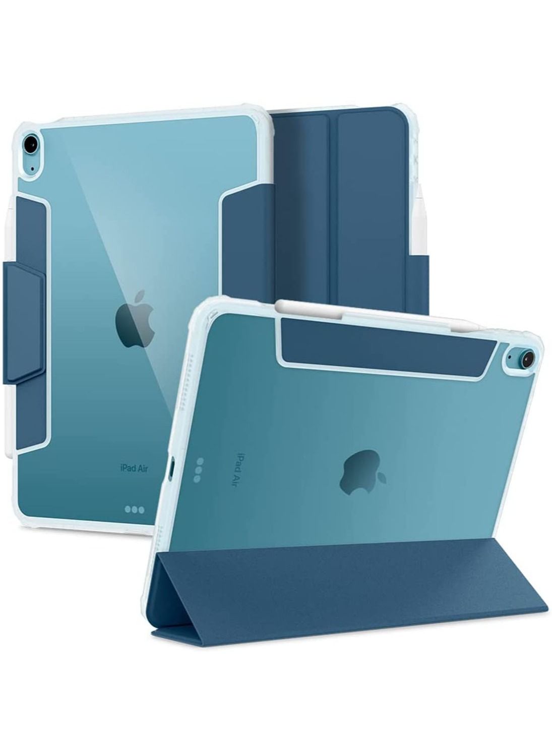 Spigen Ultra Hybrid Pro Case Cover for iPad Air 11inch M4 (2026), M3 (2025), M2 (2024), 5th/4th Gen (2022/2020) 10.9inch with Pencil Holder – Teal Blue