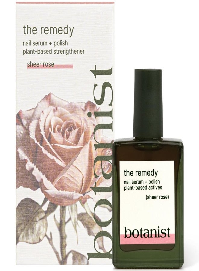 Botanist Nails Botanist The Remedy | Nail Strengthening Polish | Repairs & Hardens Nails Damaged from Acrylics, Dip & Gel Manicures | Non-Toxic, 84% Plant Based, 21-Free & Vegan (Rose) - Image 1