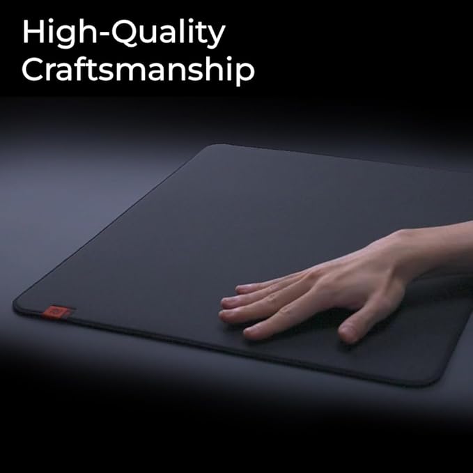 بين كيو BenQ ZOWIE H-SR-SE Rouge II، لوحة ماوس كبيرة جدًا للألعاب الإلكترونية، قماش مقاوم للرطوبة، ملمس انزلاق سلس، قاعدة مطاطية عالية الكثافة موحدة مع ليونة متوسطة، قاعدة مانعة للانزلاق، لوحة ماوس (ماوس باد) - Image 2