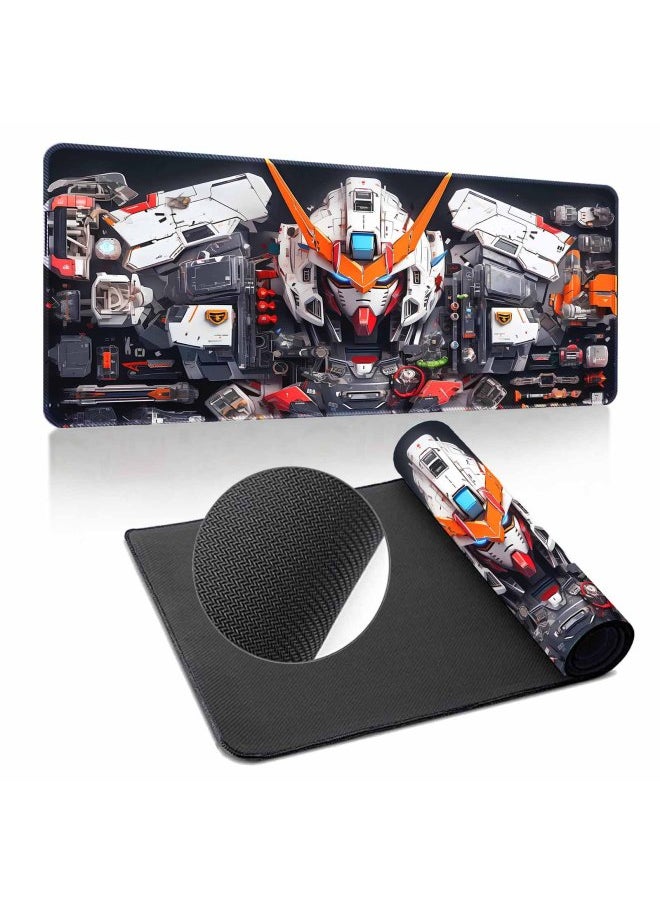 Generic - Gundam Mouse Pad Oversized Machine Warfare Boys Science And Technology Sense Computer Keyboard Pad Learning Games Dormitory Non-Slip Table Pad-Color:400*800*2mm-Pattern:Up To ① Paragraph 3 - Image 1