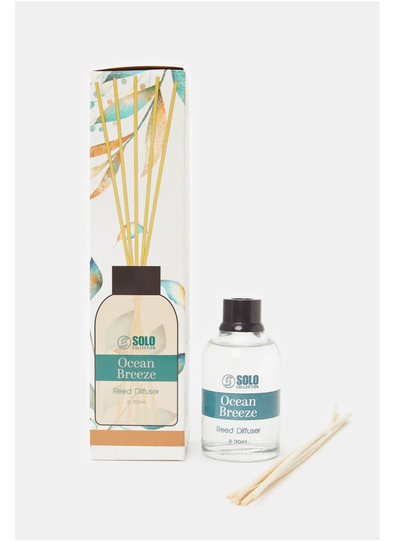Solo Collection - SOLO Collection Premium Reed Diffuser, 110ml- Ocean Breeze, Long Lasting Reed Diffuser With Incense Sticks , Home Fragrance Aromatherapy Reed Diffuser - Image 1