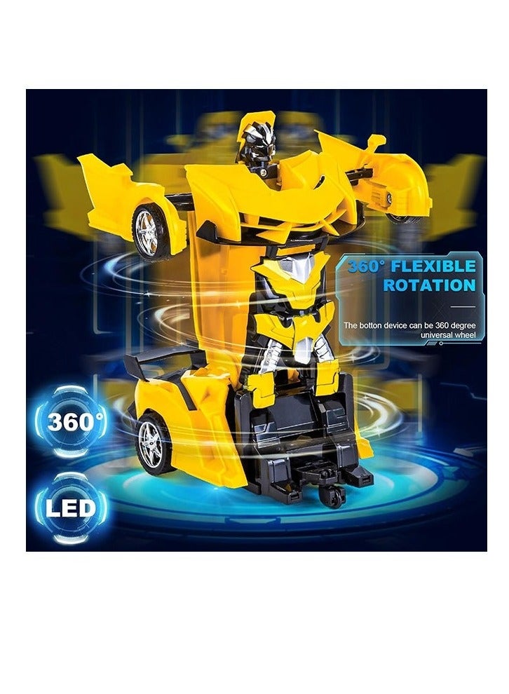 AL RAID 2 in 1 Remote Control Car with Lights and 360° Rotation, RC Cars with Cool Appearance and One-click Deformation, 1:18 Scale Transforming Car Toy, Made of Sturdy Safe ABS Materials - Image 2