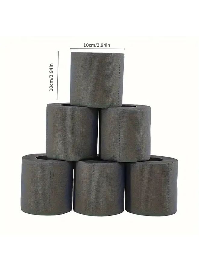 1 Roll Heavy Duty Virgin Wood Pulp Toilet Paper Black Multicolor Artistic Forest Print Bleach Free Plant Based Bathroom Tissue Soft Durable Daily Use Decorative Accessory - Image 3