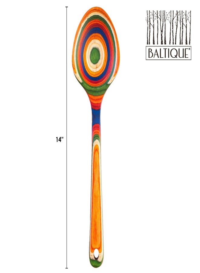 Totally Bamboo Baltique Marrakesh Collection 14" Grand Serving Spoon, Extra-Large Cooking Spoon, Safe for Use on Nonstick - Image 5