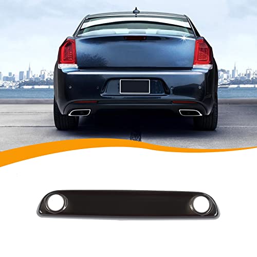 Hoolcar Rear High-Mounted Brake Light Trim Cover Exterior Accessories Compatible with 2018-2022 Chrysler 300, Smoked Black - Image 1