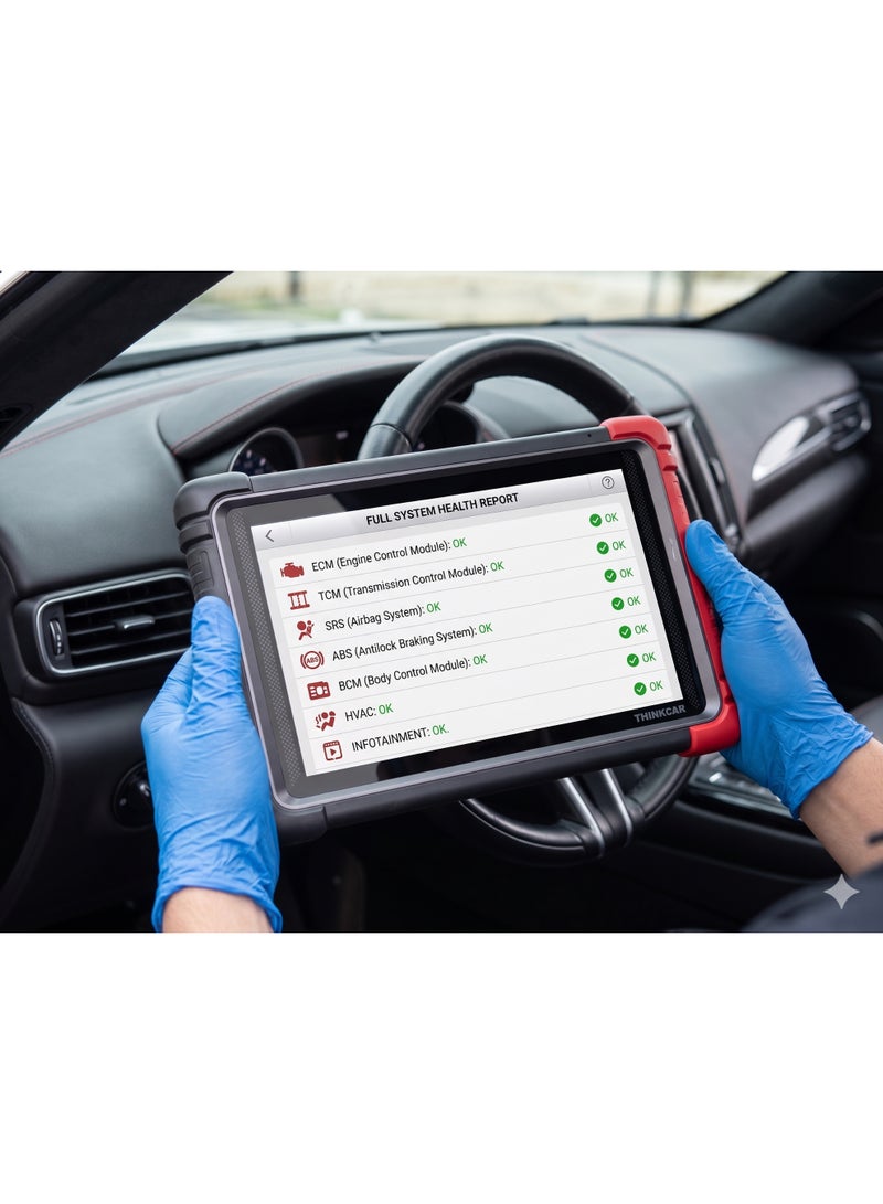 THINKCAR THINKTOOL Expert 195 - 9" Professional Full System Diagnostic Pad with THINKLINK Lite VCI (DoIP & CAN FD Support, 2 Years Free Update) - Image 4