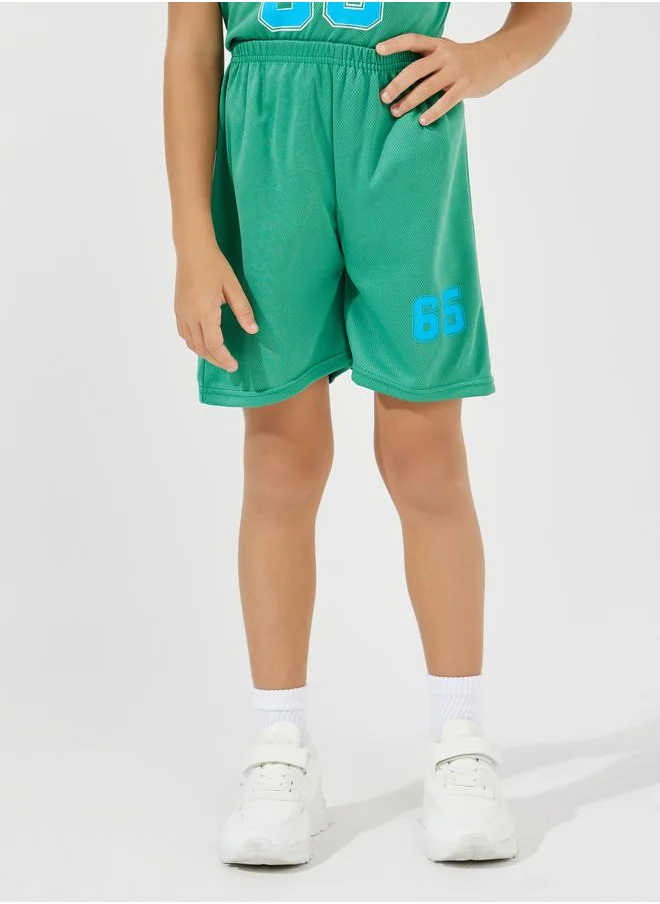 Styli Varsity Print T-Shirt & Shorts Sportswear Sets