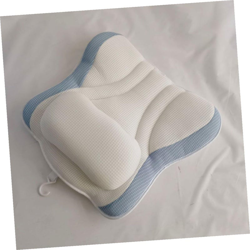 Tub Pillow for Bath, Non-Slip Bathtub Headrest Pillow with Suction Cups, Breathable Mesh Spa Neck Support Cushion 48x42x10cm for Soaking and Relaxation - Image 5