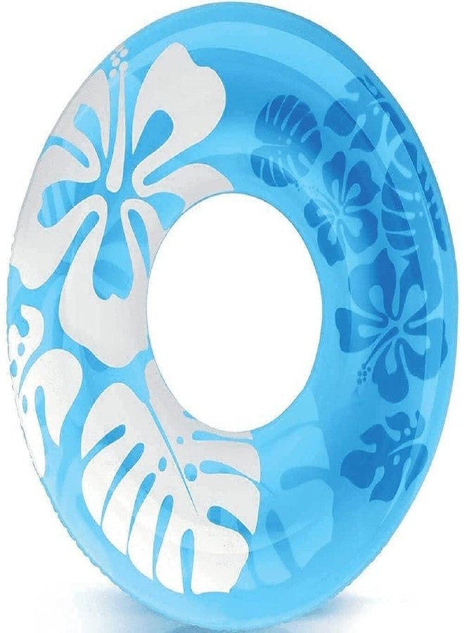 JAYI Pool Party Swimming Printed Floral Graphics Ring Swim Tube for Kids Swimming Learing Ring for Girls and Boys Swimming Tube Inflatable Swim Ring.(36 inch) (Ages 9 and UP) (Floral Graphics Tube) - Image 1