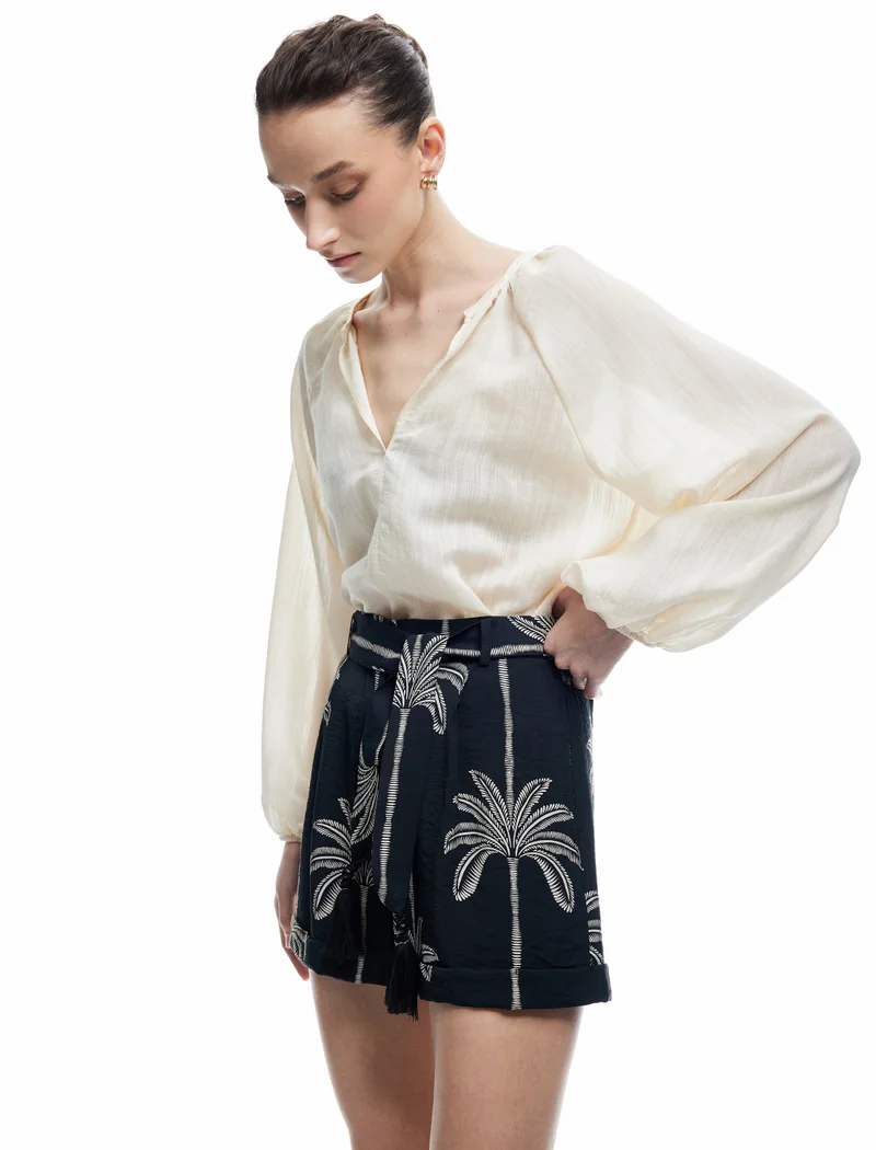 كوتون Printed Mini Shorts