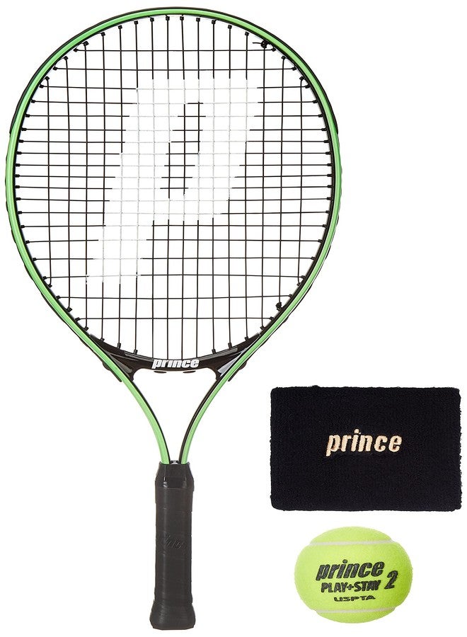 برنس مضرب تنس برينس تور 23 مع 12 كرة تنس برتقالية من المرحلة الثانية وسوار معصم أسود/أبيض - Image 2