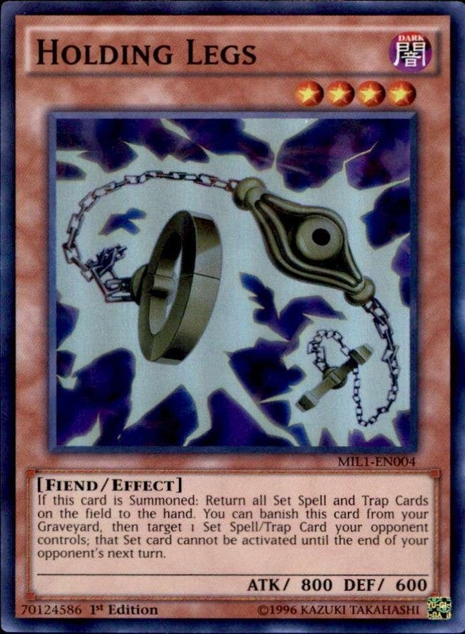 YU-GI-OH! - Holding Legs (MIL1-EN004) - Millennium Pack 1-1st Edition - Super Rare - Image 2