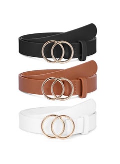 3 Pack Women'S Leather Belts For Jeans Dresses Pants Fashion Ladies Waist Belt With Gold Buckle - pzsku/Z9EF20BF2B80476B54DD1Z/45/_/1735566696/5ddea7bd-1544-488c-bf02-fa3ced5f2922